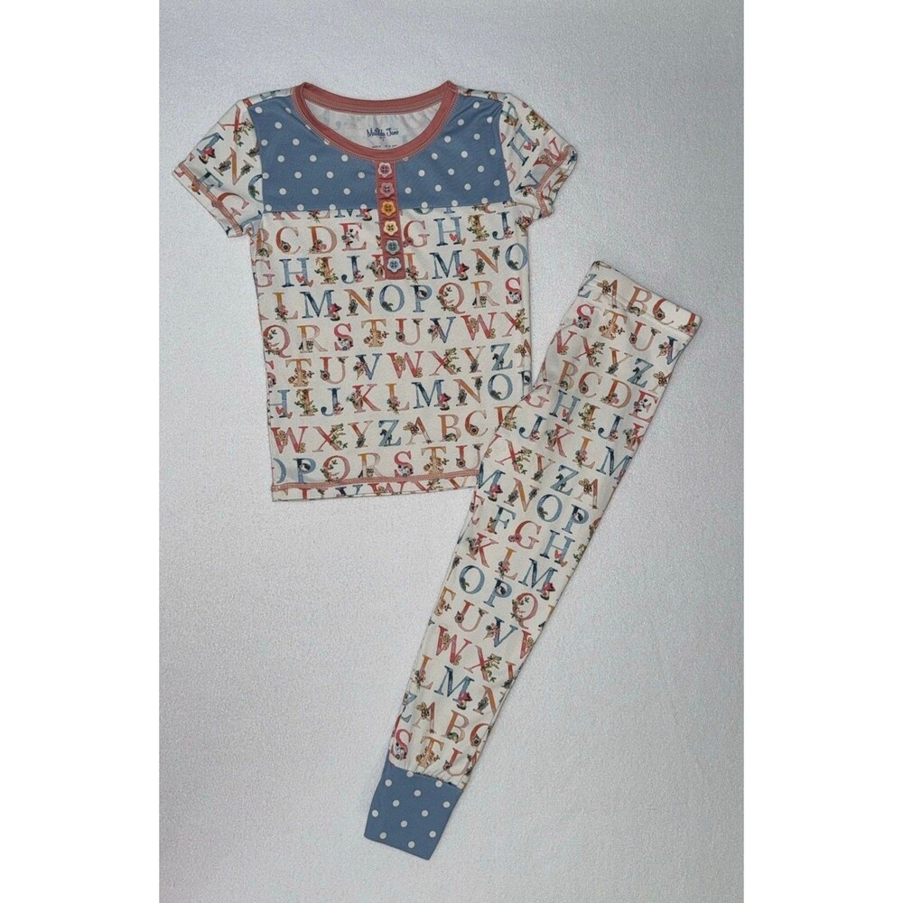 Matilda Jane Heart to Heart Alphabet Pajamas Set Size 4